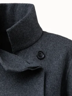 AKRIS Fabiella Cashmere And Detachable Shearling Coat -AKRIS Sales Store 603055