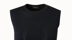 AKRIS Punchcard Ajoure Wool Silk Tank -AKRIS Sales Store 647756 scaled