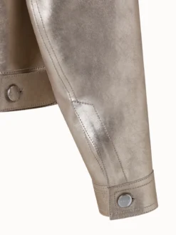 AKRIS Pearlized Nappa Leather Jacket -AKRIS Sales Store 647886