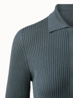 AKRIS Long Wool Rib Knit Cardigan -AKRIS Sales Store 648353 f71b1686 8b06 4dae bd11 e09d01d27e16