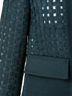 AKRIS Wool Open Grid Embroidery Jacket -AKRIS Sales Store 648434