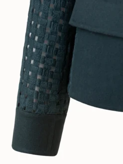 AKRIS Wool Open Grid Embroidery Jacket -AKRIS Sales Store 648435