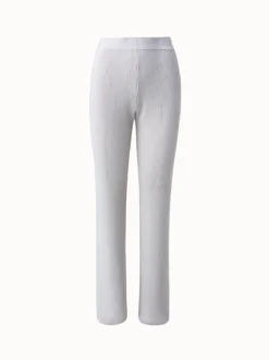 AKRIS Wool Rib Knit Pant