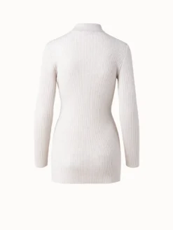 AKRIS Wool Rib Long Knit Cardigan -AKRIS Sales Store 648793