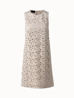 AKRIS Second Glance Embroidery A-Line Dress