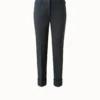 AKRIS Cotton Silk Stretch Cropped Tapered Pants