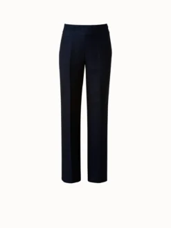 AKRIS Straight Led Wool Lurex Pant