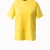 AKRIS Cotton Jersey And Poplin T-Shirt