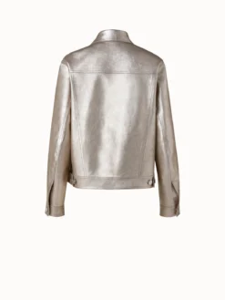 AKRIS Pearlized Nappa Leather Jacket -AKRIS Sales Store 649024