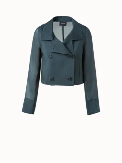 AKRIS Gael Silk Organza Evening Jacket