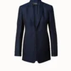 AKRIS Long Jacket In Wool Lurex