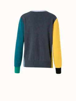 AKRIS Cashmere Cardigan Stitch Print 4 Knit Pullover -AKRIS Sales Store 649090