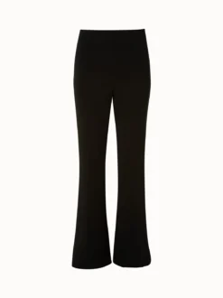 AKRIS High Waist Wool Double-Face Bootcut Pants