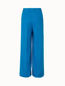 AKRIS Wide Leg Linen Wool Crêpe Double-Face Pants -AKRIS Sales Store 669204