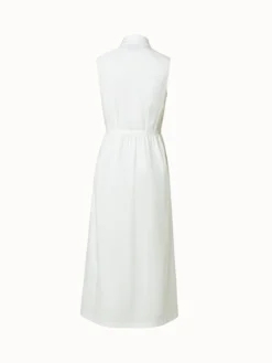 AKRIS Cotton Stretch Poplin Sleeveless Shirt Dress With Apron Detail -AKRIS Sales Store 669223