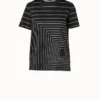 AKRIS Trapezoid Square Print T-Shirt