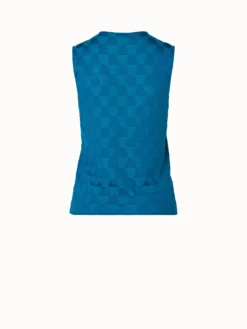 AKRIS Sleeveless Structured Trapezoid Knit Top -AKRIS Sales Store 669705