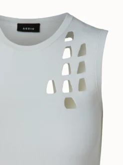 AKRIS Trapezoid Cutout Sleeveless Knit Pullover -AKRIS Sales Store 670392