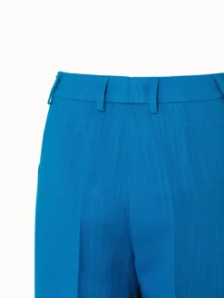 AKRIS Wide Leg Linen Wool Crêpe Double-Face Pants -AKRIS Sales Store 670489