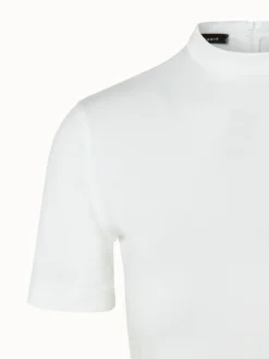 AKRIS Cotton Ribbed Jersey Top -AKRIS Sales Store 670564