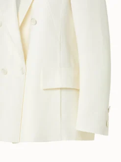 AKRIS Linen Wool Crêpe Double-Face Double-Breasted Jacket -AKRIS Sales Store 670622