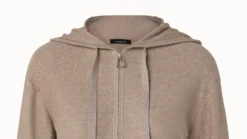 AKRIS Linen Blend Short Hoodie With Fine Sequins -AKRIS Sales Store 670811 scaled