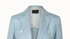 AKRIS Striped Cashmere Silk Faux Double-Breasted Jacket -AKRIS Sales Store 670827 scaled