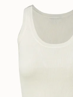 AKRIS Silk Cotton Seamless Rib Knit Top -AKRIS Sales Store 671527