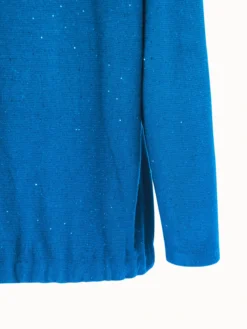 AKRIS Oversized Linen Blend Pullover With Fine Sequins And Drawstring Hem -AKRIS Sales Store 673916