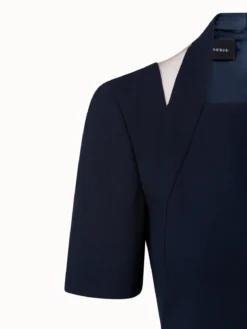 AKRIS Wool Double-Face Apron Sheath Dress -AKRIS Sales Store 683903