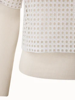 AKRIS Silk Cotton Rib Knit Pullover And Embroidery Top Set -AKRIS Sales Store 683997