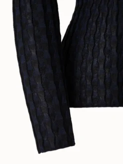 AKRIS Silk Cotton Stretch Trapezoid Rib Knit Pullover -AKRIS Sales Store 684103