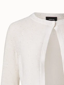 AKRIS Linen Cotton Fine Sequins Cardigan -AKRIS Sales Store 684144 4a6e4847 7252 471d 900e 7dcd030a674c
