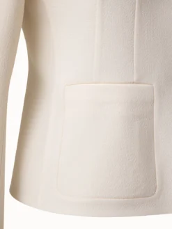 AKRIS Wool Crêpe Double-Face Short Blazer -AKRIS Sales Store 684228