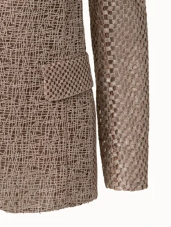 AKRIS Techno Embroidery Patchwork Long Blazer -AKRIS Sales Store 684264