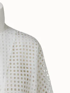 AKRIS Cotton Broderie Anglaise Patchwork Short Jacket -AKRIS Sales Store 684320