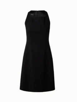 AKRIS Wool Double Face Apron Dress