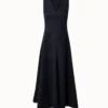 AKRIS Cotton Twill Midi Dress