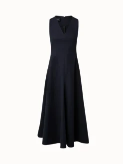 AKRIS Cotton Twill Midi Dress