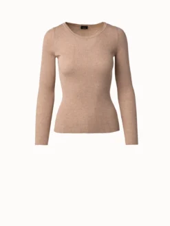 AKRIS Seamless Silk Cotton Knit Pullover