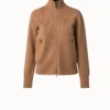 AKRIS Cashmere Double-Face Zip Cardigan