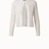AKRIS Linen Cotton Fine Sequins Cardigan