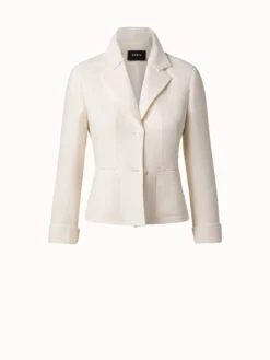 AKRIS Wool Crêpe Double-Face Short Blazer -AKRIS Sales Store 685025