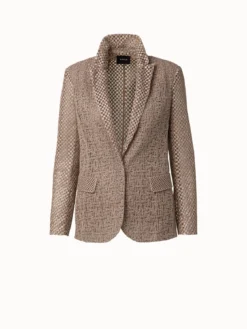 AKRIS Techno Embroidery Patchwork Long Blazer -AKRIS Sales Store 685059