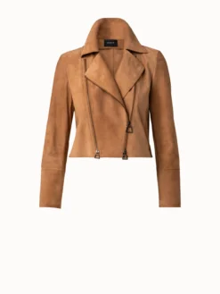 AKRIS Suede Motorbike Jacket -AKRIS Sales Store 685108