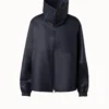 AKRIS Lamb Nappa Leather Blouson Jacket