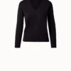 AKRIS Cashmere V-neck Pullover
