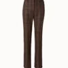 AKRIS Checked Wool Bootcut Pants