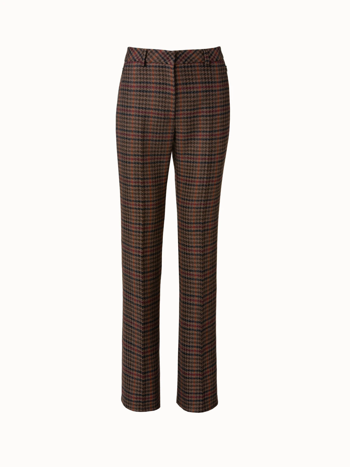 AKRIS Checked Wool Bootcut Pants 1 AKRIS Checked Wool Bootcut Pants