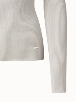 AKRIS Seamless Cashmere Silk Rib Knit Pullover -AKRIS Sales Store 697532